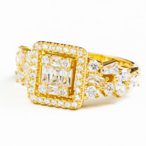 Silver 925 Goldplated ring .